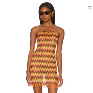 House of Harlow 1960 X REVOLVE Missy Dress in Rusty Chevron